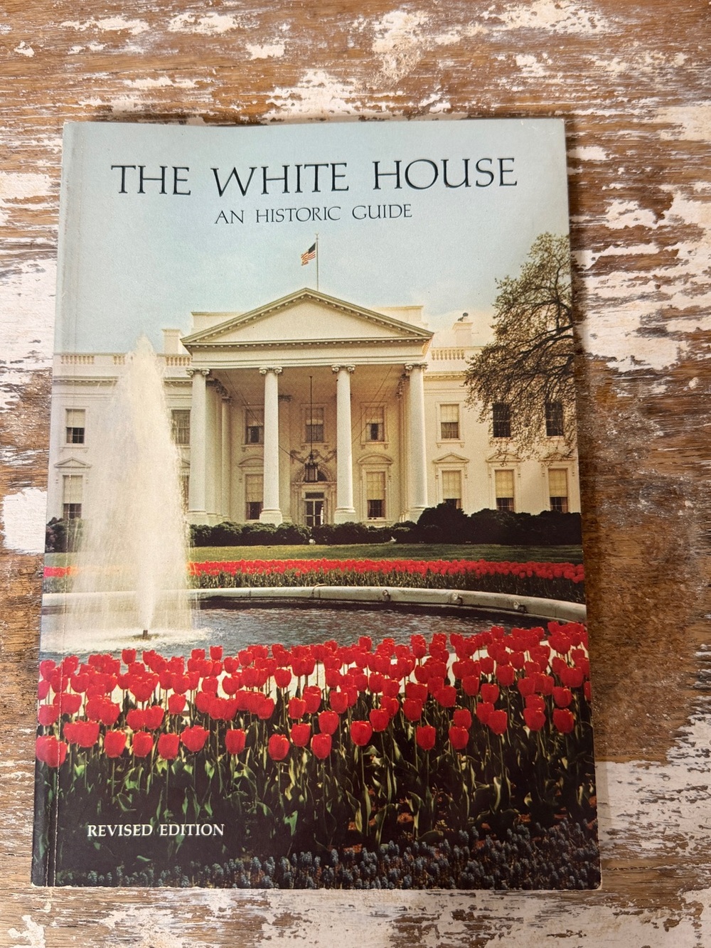 The White House: An Historic Guide — Light Blue & Red Cover Coffee Table Book